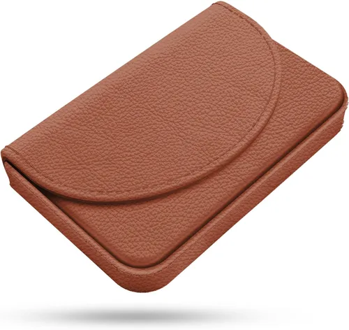 Vista 18 de Tarjetero, Estuche para Tarjetas de Visita de Cuero PU con Impresión de Color y Patrón, Porta Tarjetas con Billetera, Bolsillos Magnéticos