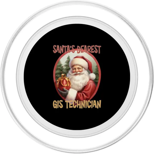 Vista 2 de GIS Technician Christmas Holiday Love Xmas PopSockets MagSafe PopGrip para iPhone
