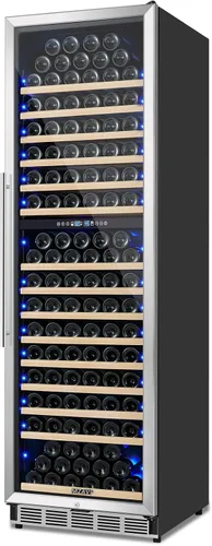 Vista 12 de Mini Refrigerador de Vino, Refrigerador Enfriador de Vino de 12 Botellas, Bodega de Vino Independiente para Vino Rojo y Blanco, Control