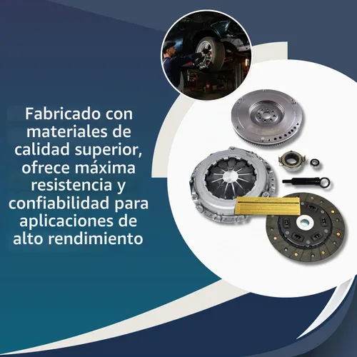 Vista 5 de EFT - Kit de embrague resistente con volante OEM para Toyota Corolla 1998-2008 1.8L 5 velocidades, mejora de rendimiento resistente para un