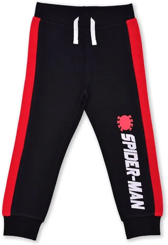 Vista 4 de Marvel Conjunto de sudadera y pantalón de Spiderman para niños pequeños y pequeños, rojonegro