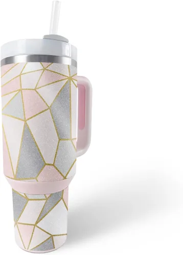 Vista 10 de MightySkins - Vaso con purpurina brillante compatible con Stanley The Quencher H2.0 FlowState de 40 onzas, parte trasera de cascabel, acabado