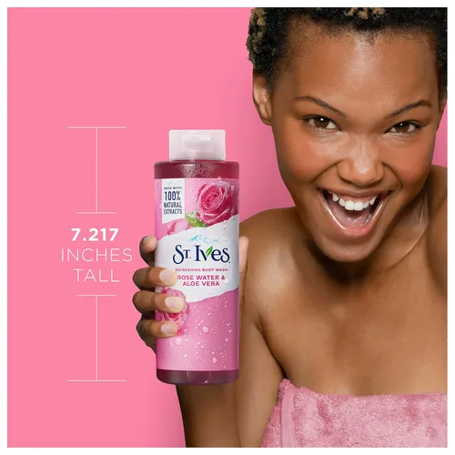 Vista 13 de St. Ives Gel de baño refrescante limpiador de agua de rosas y aloe vera hecho con limpiadores a base de plantas y extractos 100% naturales, 16 onzas
