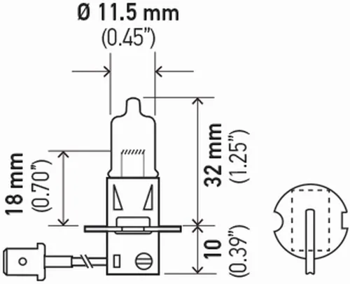 Vista 5 de HELLA H3 - Kit de ampolla doble de 2.0 TB de alto rendimiento, 12 V, 55 W, paquete de 2