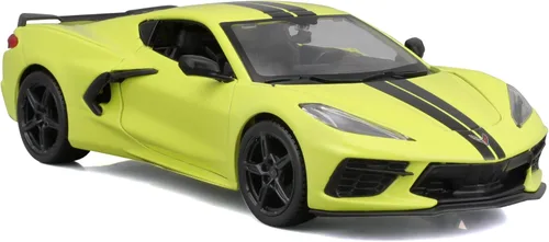 Vista 2 de Maisto 1:24 SE 2020 Chevrolet Corvette Stingray Z51 - Amarillo
