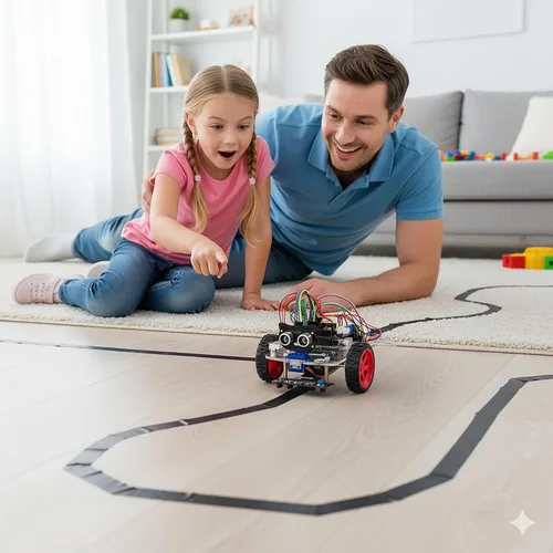 Vista 5 de OSOYOO Kit de coche robot inteligente para Arduino Adulto Adolescente Robótico Asamblea Starter
