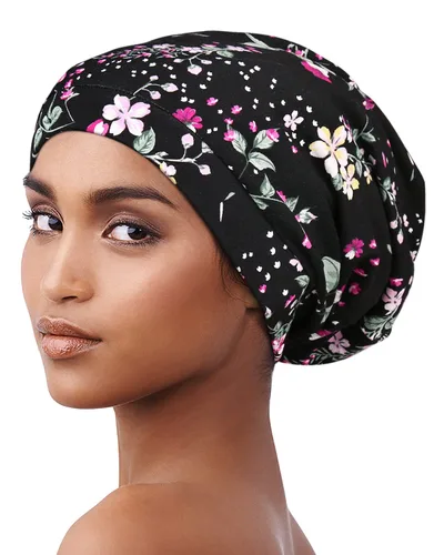 Vista 61 de Alnorm - Gorro con forro de satén y suave banda elástica para hombres y mujeres, talla única Se ajusta a la mayoría