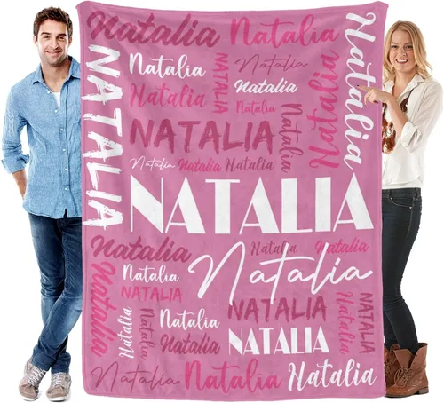 Vista 10 de Manta personalizada para niños y adultos, manta personalizada con nombre, manta de franela personalizada con nombre, manta personalizada con nombre