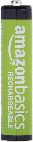 Vista 3 de Amazon Basics - Paquete de 12 pilas recargables AAA de 800 mAh con juego de cargador de batería rápido de 4 horas, protección de sobrecarga