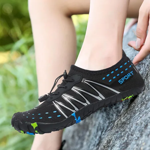 Vista 7 de ziitop Zapatos de agua para hombres y mujeres, para playa, descalzos, natación, escalada, piscina, calcetines, antideslizantes, transpirables