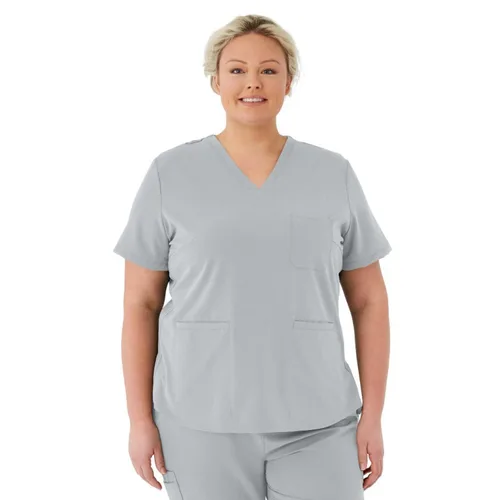 Vista 16 de Medline Lexington AVE - Camiseta médica para mujer, color morado real, talla M, cada una Negro