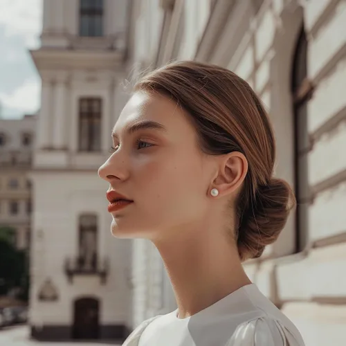 Vista 12 de YAMI Black/Grey/White Pearl Earrings, Real Cultured Pearl, 925 Sterling Silver Stud Earrings Plated with 18K Gold, Classic & Elegant Jewelry Gifts
