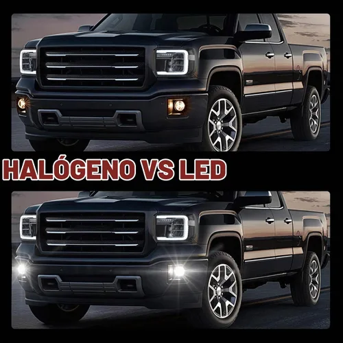 Vista 2 de BUNKER INDUST Luces antiniebla LED para GMC Sierra 1500 2014-2015, kit de lámpara antiniebla de conducción de parachoques