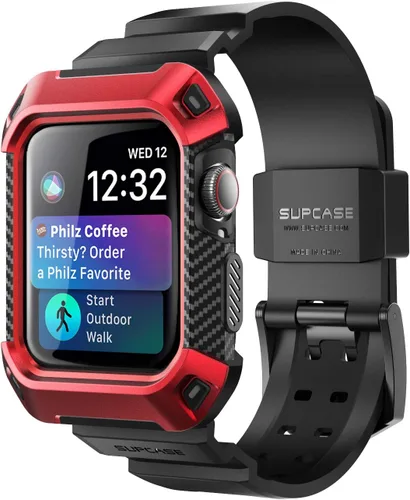Vista 8 de SUPCASE Funda con correa para Apple Watch 9/8/7/6/5/4/SE de 45/44mm (Unicorn Beetle Pro), [antiarañazos] [protector de parachoques], funda