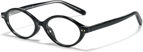 Vista 20 de TIJN Olisa Blue Light Blocking Glasses for Women Men,Retro Oval Frame Bluelight Eyeglasses for Gaming Computer Screen Use 01. Tortuga Whisky