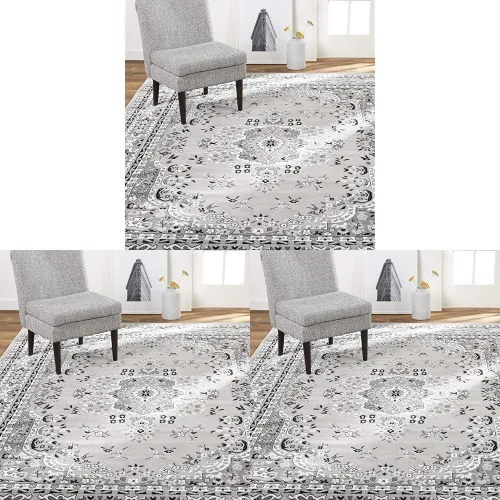 Vista 23 de Home Dynamix Premium Sakarya - Alfombra tradicional con borde de medallón, color azul campo, 9 pies 2 pulgadas x 12 pies 5 pulgadas, rectangular