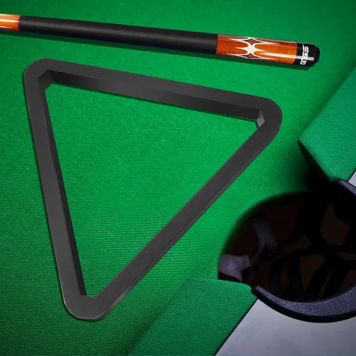 Vista 7 de GSE Deluxe Solid Wood 8-Ball Triangle / 9-Ball Diamond Pool Ball Racks Negro