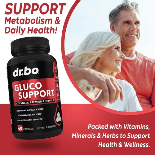 Vista 4 de Gluco Support Suplemento Cápsulas – Suplementos para aumentar el metabolismo, píldora de fórmula a base de vitaminas – Ultra Balance Optimizer
