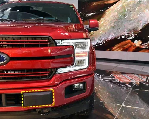 Vista 5 de POETRYXIAO Protectores Almohadillas de Parachoques Delantero Insertos Tapas de Extremo Cubierta Compatible con Ford F150 2018 2019 2020, 1 Par