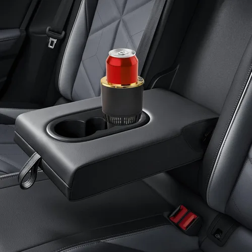 Vista 7 de Calentador de vasos de automóvil 2 en 1 de alta calidad, enfriador inteligente para tazas de automóvil, regalo de temporada festiva, soporte