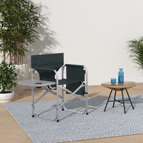 Vista 2 de Elegante completa silla plegable acampar Verde
