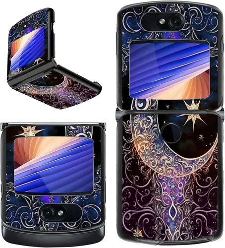 Vista 32 de Rossy Funda para Motorola Razr Plus 2023 para Moto Razr+ 2023 con patrón de niña africana para mujeres y hombres, ultra delgada, ligera