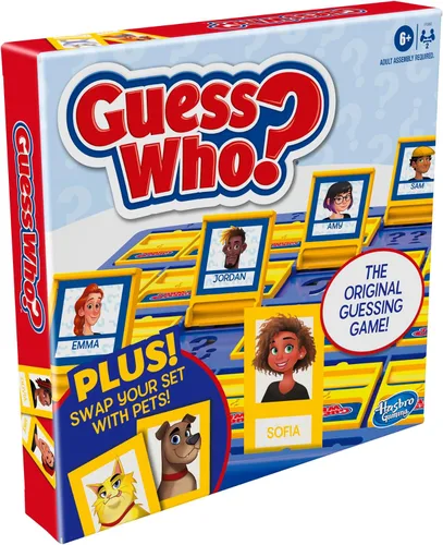 Vista 13 de Hasbro Gaming Juego de mesa Guess Who?, con tarjetas de personas y mascotas, el juego original de adivinanzas, para niños, de 6 años en adelante