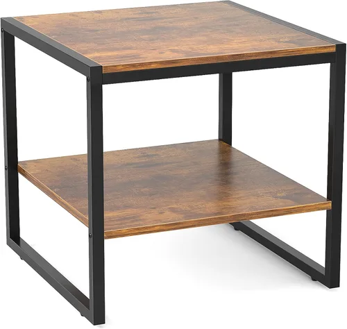 Vista 10 de Homieasy Mesa auxiliar, mesa auxiliar cuadrada de 20 pulgadas, mini soporte Negro