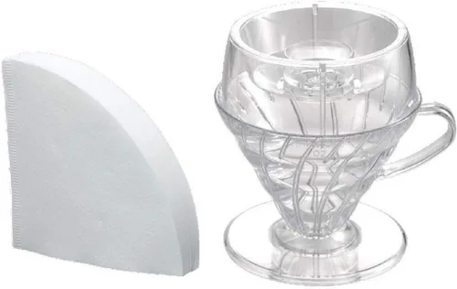 Vista 8 de Hario V60 Drip-Assist, Tamaño 02, Transparente