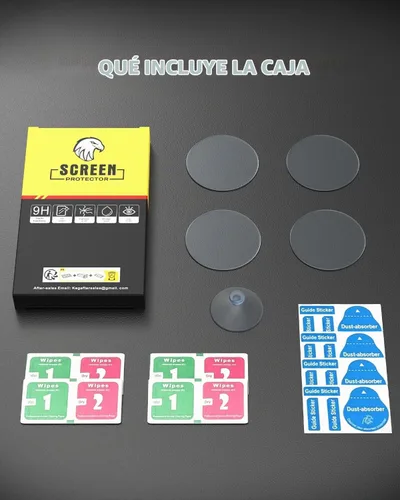 Vista 8 de SPGUARD Paquete de 4 protectores de pantalla para Samsung Galaxy Watch