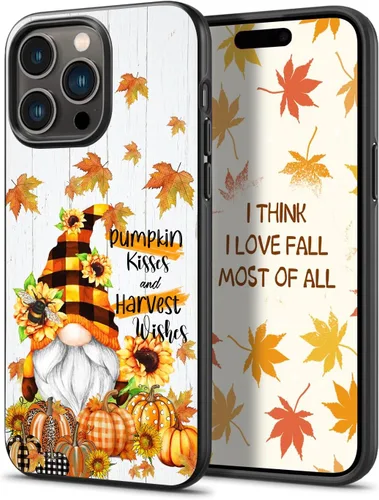 Vista 21 de Happy Fall Gnomo Otoño Hojas Calabaza Gnomo Otoño Gnomo Funda Teléfono para iPhone 16 15 14 13 12 11 Pro Max Galaxy S25 S24 S23 S22 S21 S20 FE A16