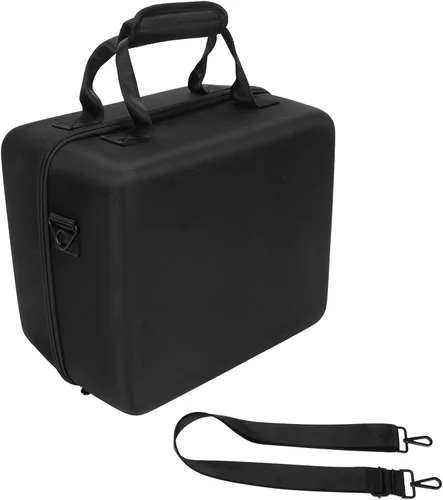 Vista 5 de Estuche rígido para altavoz Bluetooth, estuche de almacenamiento duro portátil para altavoz portátil S1 PRO Bluetooth, 2 micrófonos, cables