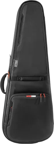 Vista 19 de Gator Cases ICON Series Premium - Bolsa de concierto resistente a la intemperie para guitarras de estilo semihueco; con tiradores de cremallera