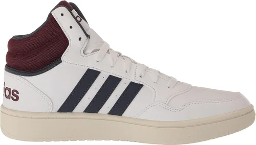 Vista 6 de adidas Hoops 3.0 Mid - Tenis de baloncesto para hombre, color blancoazul marino sombrarojo sombra, talla 11, BlancoAzul marino sombrarojo sombra