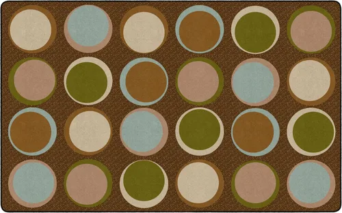 Vista 6 de Flagship Carpets Sitting Spots - Alfombra educativa ovalada para niños y profesores, calidad duradera para escuelas, preescolar, guardería, centros