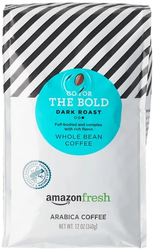 Vista 11 de Amazon Fresh, Just Bright - Café en grano entero tostado ligero, 32 onzas