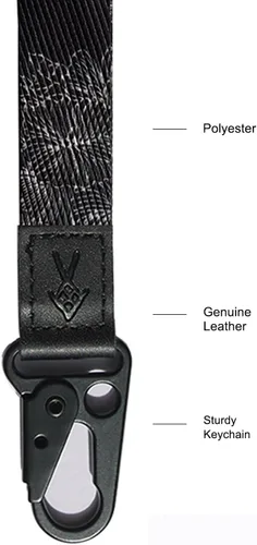 Vista 2 de FORZEN Llavero de pulsera, cordón de muñeca para llaves, llaveros de mujer, llavero de mano para muñeca