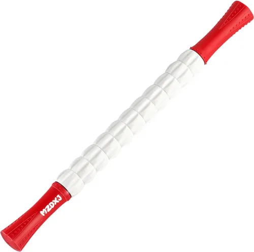 Vista 24 de Rodillo de masaje muscular - Pistola de fascia de tejido profundo para alivio del dolor miofascial, drenaje linfático y escultura corporal