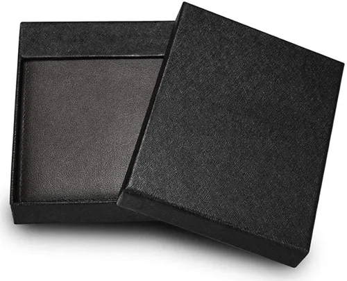 Vista 8 de Cartera de bolsillo con protección RFID para hombre, con caja de regalo