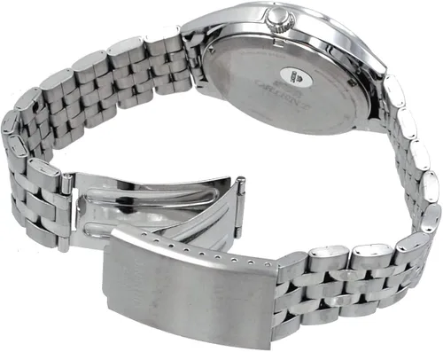 Vista 2 de Orient RA-AB0E16S - Reloj automático para hombre de 3 estrellas de acero inoxidable con números plateados esfera de día y fecha