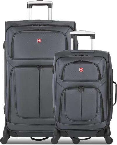 Vista 197 de SwissGear - Equipaje suave expandible Sion con ruedas, Negro