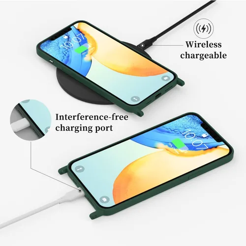 Vista 291 de Funda compatible con iPhone 8 Plus, iPhone 7 Plus/6 Plus/6S Plus con cordón, funda cruzada para iPhone con correa ajustable de silicona para iPhone