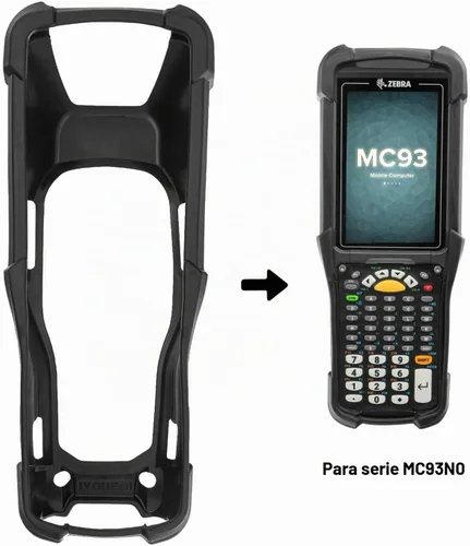 Vista 5 de Cubierta protectora de goma para Zebra MC9400 MC9300 MC9401 MC9450 MC930B MC930P (SG-MC93-RBTG-01)