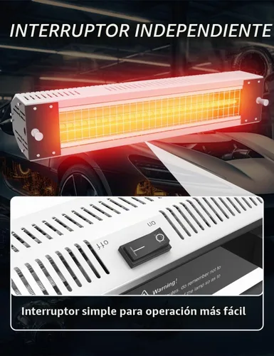 Vista 3 de Solary Lámpara de pintura infrarroja para hornear - Calentamiento rápido y Gris