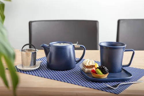 Vista 5 de FORLIFE Artisan Collection - Taza de café de 12 onzas (índigo)