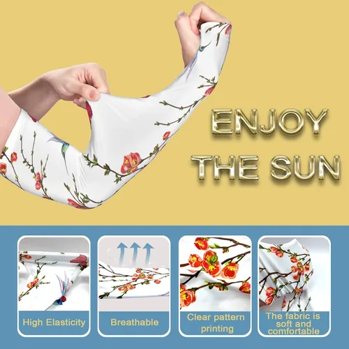 Vista 4 de Mangas de jardinería, mangas de enfriamiento de brazo de protección solar para jardinería, mangas resistentes a cortes para cubrir brazos para Flor