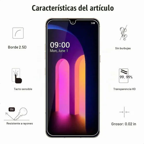 Vista 3 de Paquete de 3 protectores de lente y pantalla para LG V60 ThinQ 5G / 5G UW