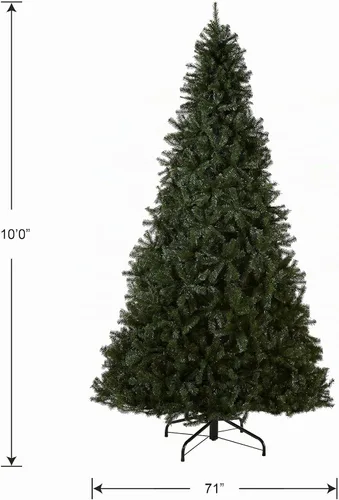 Vista 5 de National Tree Company Árbol de Navidad de abeto de North Valley sin 2,992 puntas, incluye soporte, artificial, verde