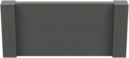 Vista 155 de EverBlock Kit de pared de 5 x 4 pies Bloques de construcción modulares Sistema de pared para edificios, pantallas y estructuras Divisor