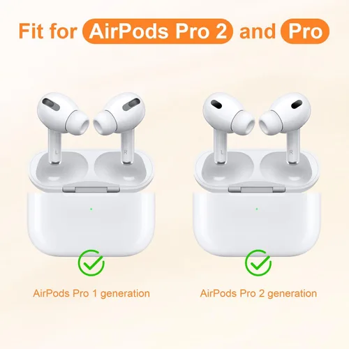 Vista 2 de Juego de 4 pares de almohadillas Link Dream para Airpod Pro de repuesto y limpiador de bolígrafos para AirPods Pro/AirPods Pro 2 de silicona (AC04-S)